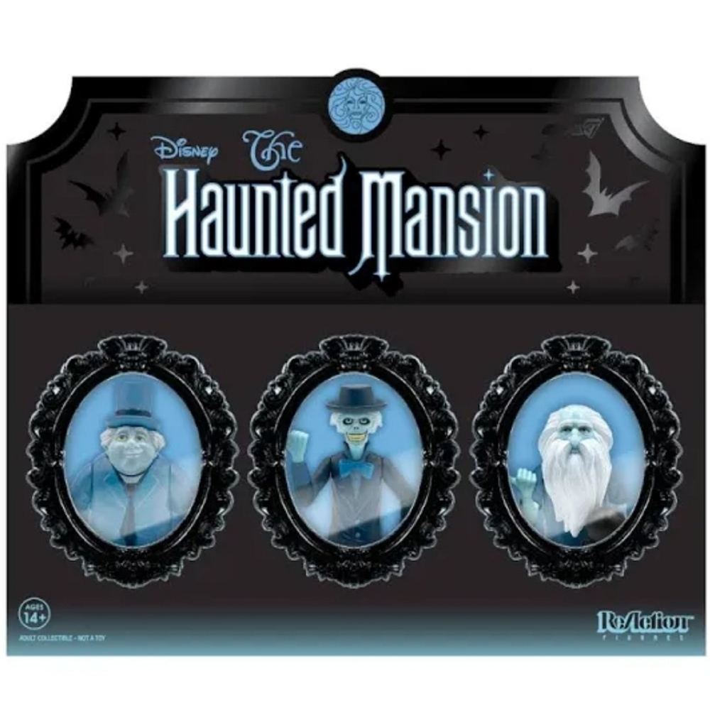 Disney Haunted Mansion Hitchhiking Ghosts ReAction Figure Set 2020 Super7 SDCC